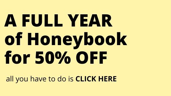 A FULL YEAR of Honeybook for 50 OFF