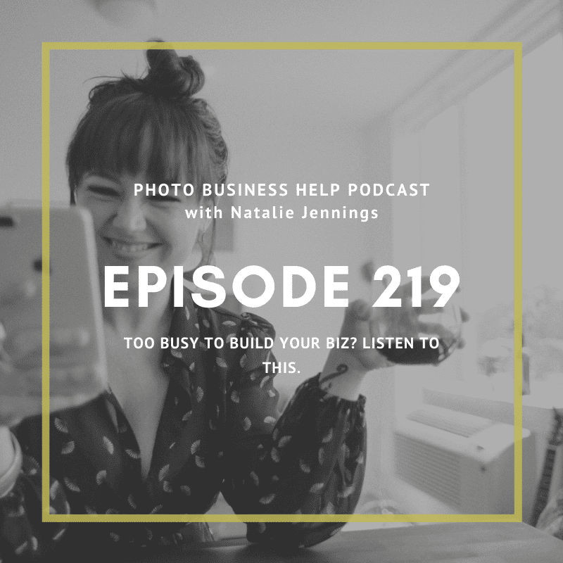 too busy to build your biz? listen to this 
