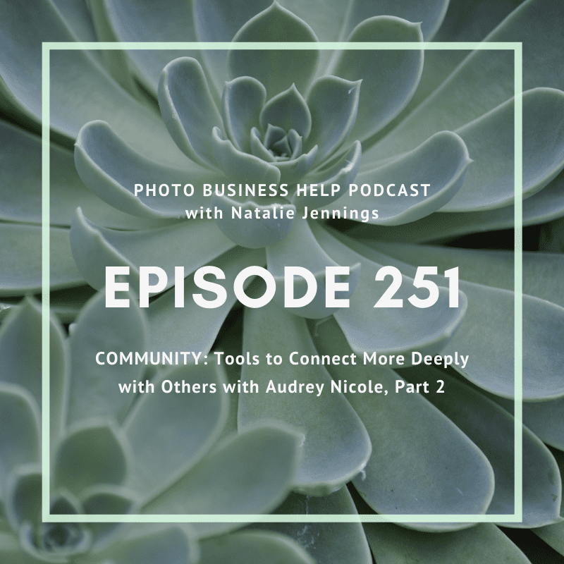 episode 250 community tools to connect more deeply with others with audrey nicole part 2