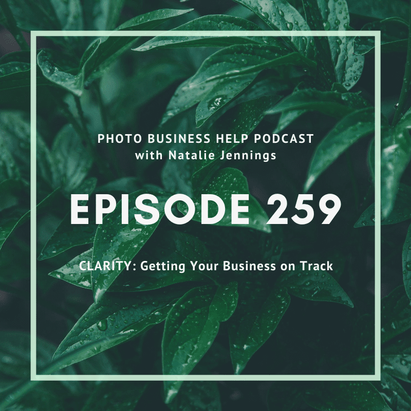 photo business help episode 259 clarity getting your business on track